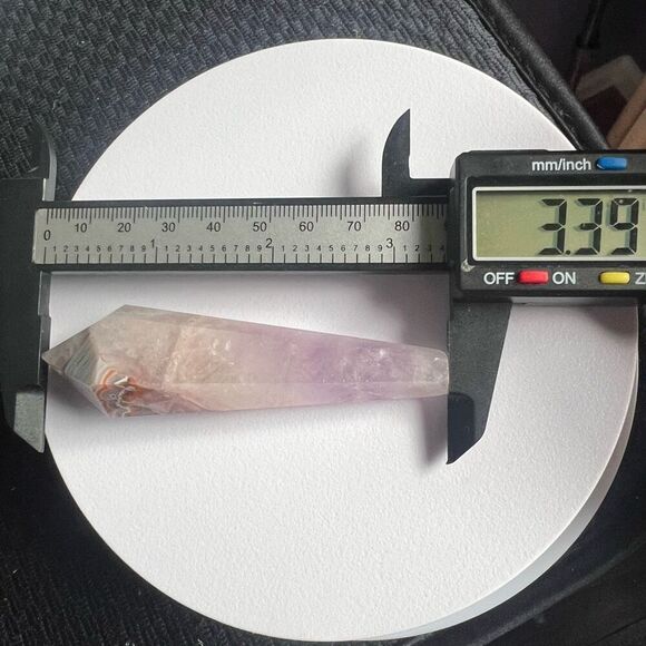 Amethyst Crazy Lace Crystal Wand (#11) - Picture 8 of 9